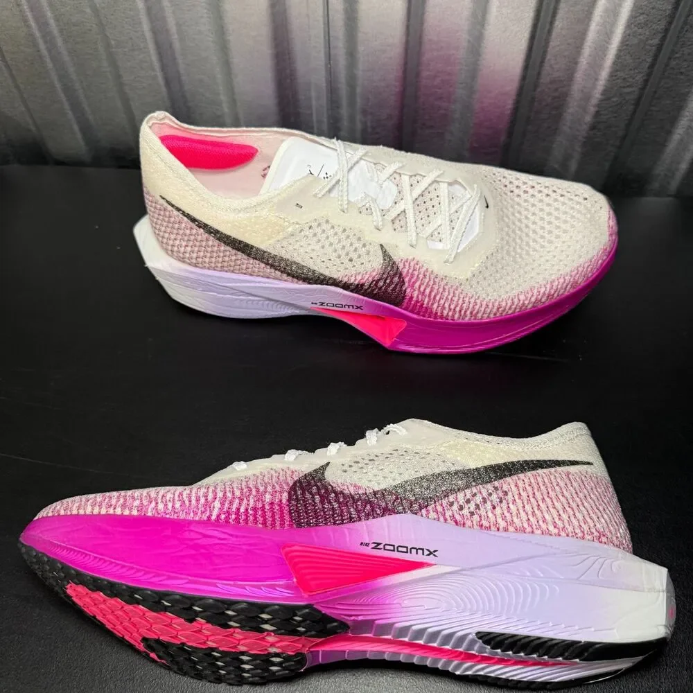 Nike ZoomX Vaporfly Next% 3 Running White Vivid Purple DV4129-104 Men's Size 12